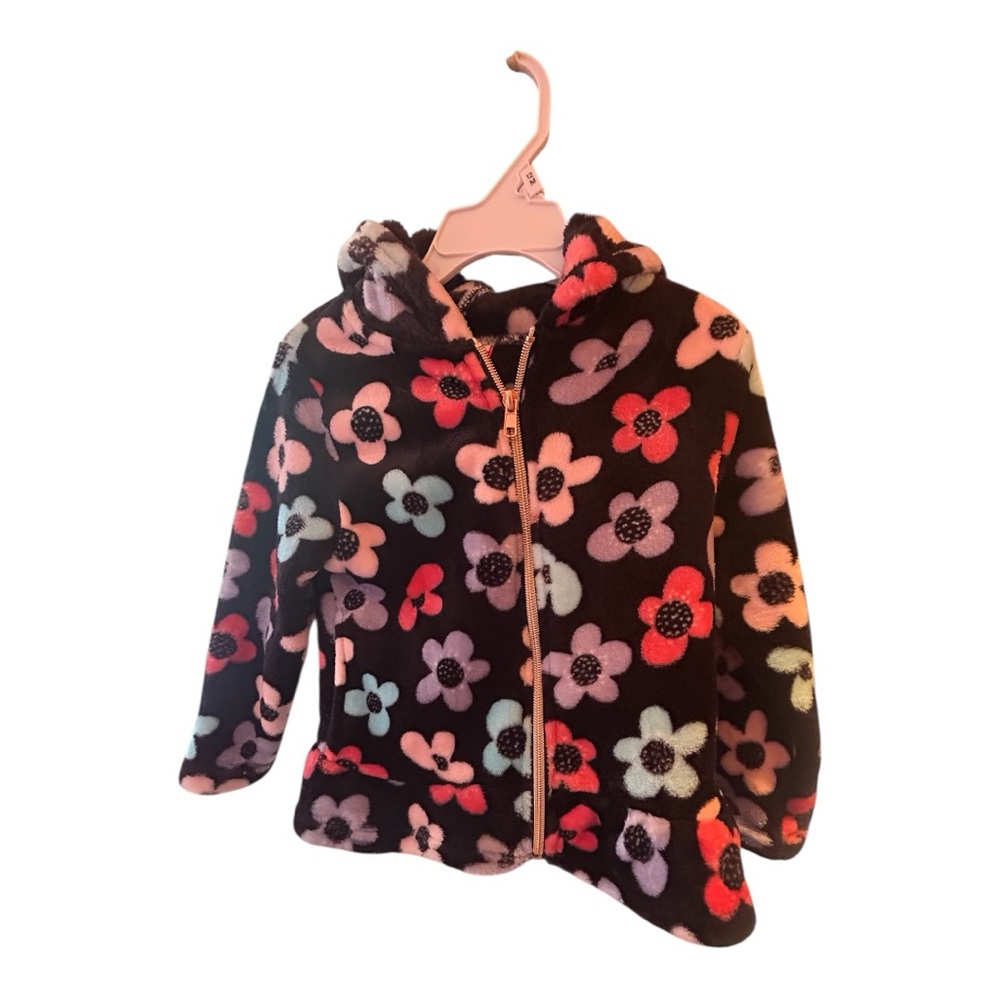 Penelope Mack Floral Puffer Jacket - Black and Multicolor